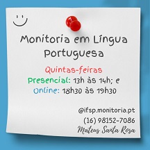 Monitoria em Língua Portuguesa Small