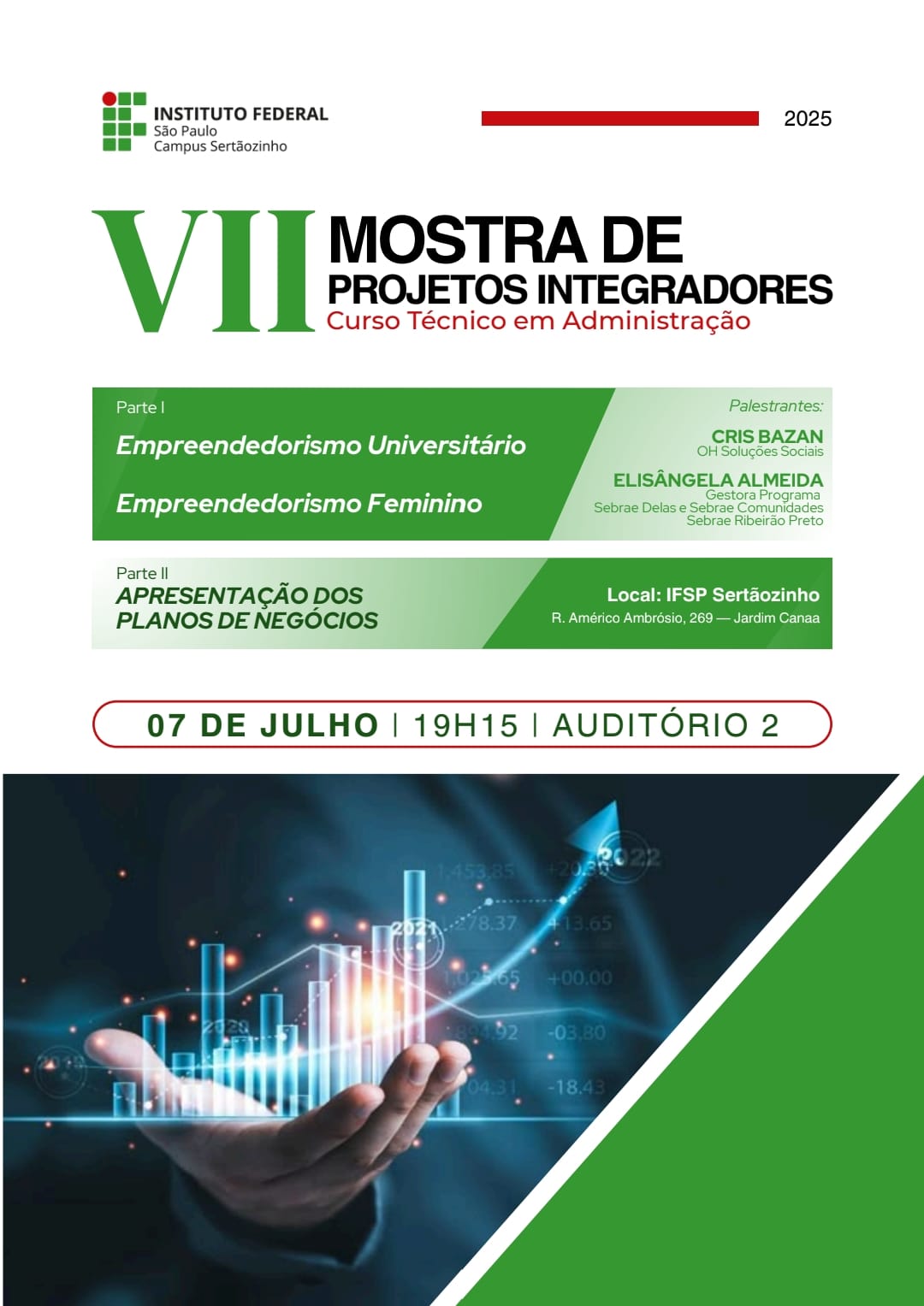 Flyer VII Mostra Projetos Integradores